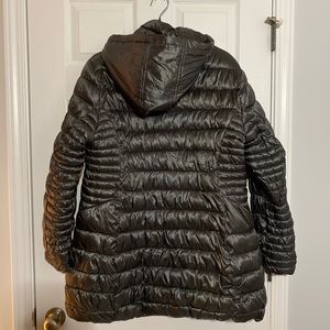 Shiny Grey Braetan Puffer Jacket